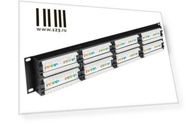 Патч-панель ITK PP48-2UC6U-D05 2U 48 портов IDC Dual