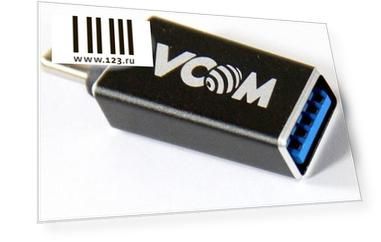 Переходник Type-C USB 3.0 VCOM Telecom CA431M черный