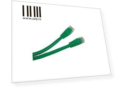 Патч-корд UTP 5е категории Telecom 1м литой зеленый NA102 6242755307230
