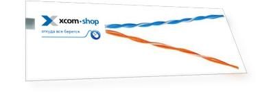 Кабель витая пара U/UTP 5e кат. 2 пары TWT TWT-5EUTP2PT-GY 24AWG(7х0.18 мм), медь, многожильный (stranded), внутренний, PVC, серый, уп/305м