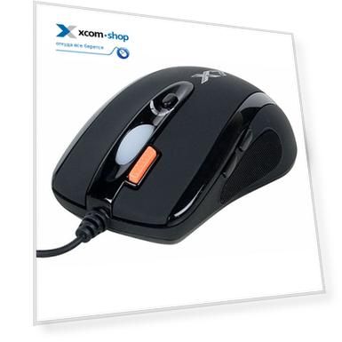 Мышь A4Tech X-718BK black, 3200 dpi, USB