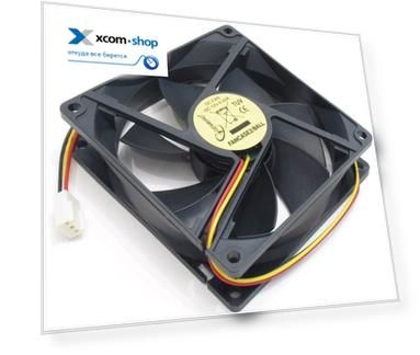 Вентилятор для корпуса Gembird FANCASE 80x80x25, втулка, 3 pin, провод 30 см