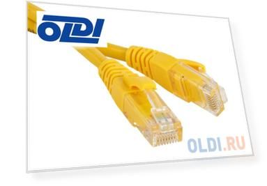 Патч-корд RJ45 - RJ45, 4 пары, UTP, категория 5е, 2 м, желтый