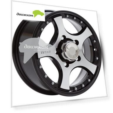 Литые диски Скад 7x16/6x139,7 D109,7 ET20 Титан Черный+серебристый