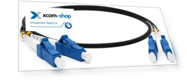 Патч-корд волоконно-оптический Hyperline FC-D2-9-LC/UR-LC/UR-H-3M-LSZH-BK SM 9/¬125 (OS2), LC/¬UPC-LC/¬UPC, 2.0 мм, duplex, LSZH, 3 м, черный