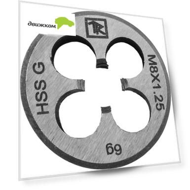 Плашка Thorvik D-COMBO круглая ручная М16х1.5, HSS, Ф45х14 мм