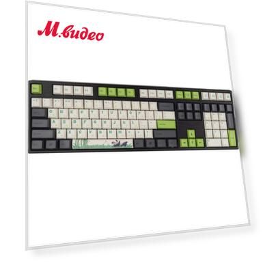 Серия: Panda, Модель: VA108MR2W, Тип переключателей: Cherry MX Red, Цвет англ. раскладки (QWERTY): зеленый, Цвет русской раскладки (ЙЦУКЕН): серый
