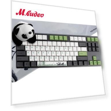 Серия: Panda, Модель: VA87MN2W, Тип переключателей: Cherry MX Brown, Цвет англ. раскладки (QWERTY): зеленый, Цвет русской раскладки (ЙЦУКЕН): серый