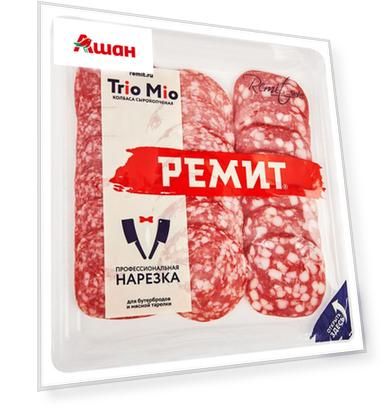 Колбаса сырокопченая Ассорти TRIO MIO, 100 г