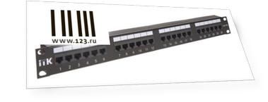 Патч-панель ITK PP24-1UC5EU-D05 1U 24 порта RJ-45 категория 5e IDC Dual