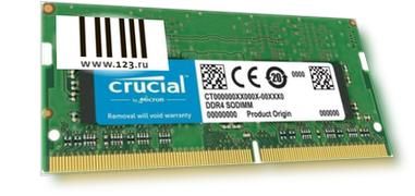 Память DDR4 16Gb 2400MHz Crucial CT16G4S24AM RTL PC4-19200 CL17 SO-DIMM 260-pin 1.2В Mac dual rank