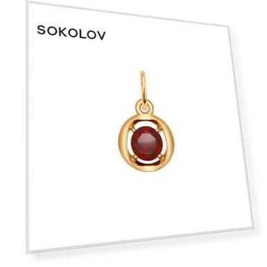 Вес: 0.7, Проба золота: 585, Форма вставки: Круг