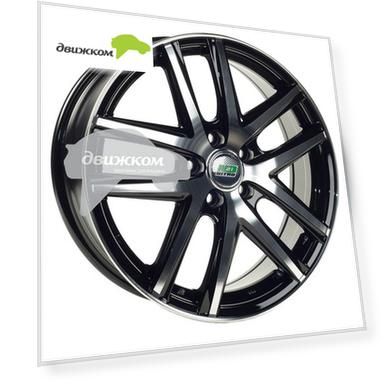 Литые диски N2O 6x16/4x100 D54,1 ET48 Y4925 Черный+серебристый