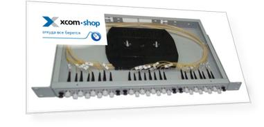 Кросс оптический стоечный Vimcom СКРУ-1U19-A8/24-LC 1U 19" 8 портов (расширяется до 24) LC ММ(50/125)