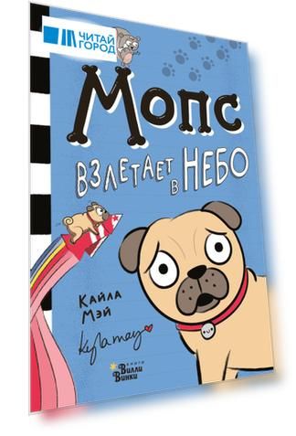 Мопс взлетает в небо