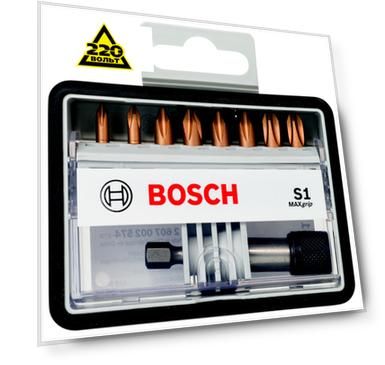 Набор бит Bosch Ph 25мм (robust line max grip 8 шт. 2.607.002.574)