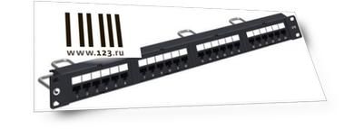 CPP-5E-DM-1U-24: Distribution Module Panel, Cat 5E, UTP, 1U, 24 port