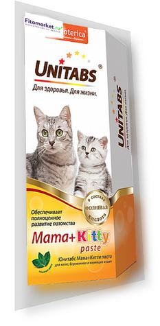 Паста для котят, кормящих и беременных кошек, 120 мл, UNITABS