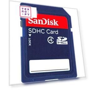 Карта памяти Sandisk SD 32GB SDHC Class 4 (SDSDB-032G-B35)