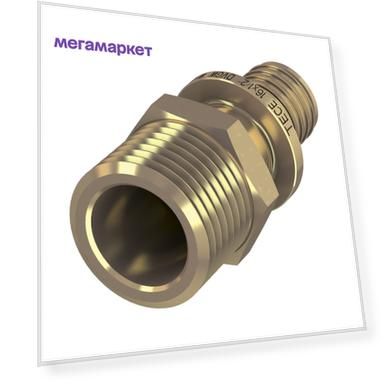 Соединение латунь TECE 765507 DN25, 3/4", золотистый