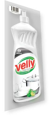 СРЕДСТВО ДЛЯ МЫТЬЯ ПОСУДЫ "VELLY  PREMIUM" (ЛАЙМ И МЯТА) 1 Л (1/12)  "GRASS"