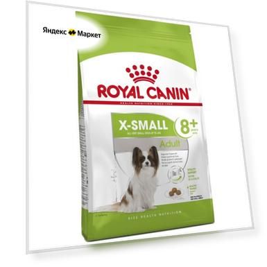 Корм Royal Canin X-Small Adult для собак очень мелких размеров старше 8 лет 1 уп. х 1 шт. х 500 г
