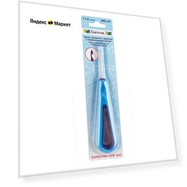 Gamma Шило сапожное с крючком AWL-01 d1.0мм голубой/серебристый 12 см 10 см