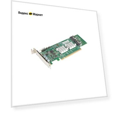 Опция Supermicro AOC-SLG4-4E4T 4-Port Retimer, x16 PCIe Gen 4, RoHS (AOC-SLG4-4E4T-O)